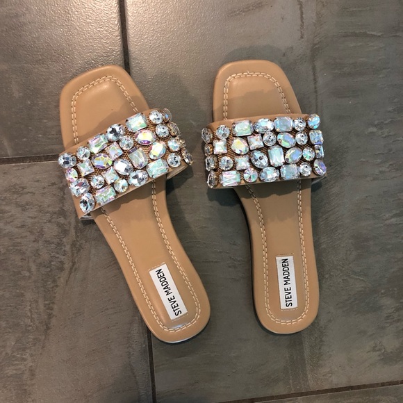Steve Madden Bling Slides EUC- LIKE NEW - Picture 1 of 5